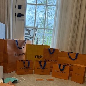 LV shopping bags